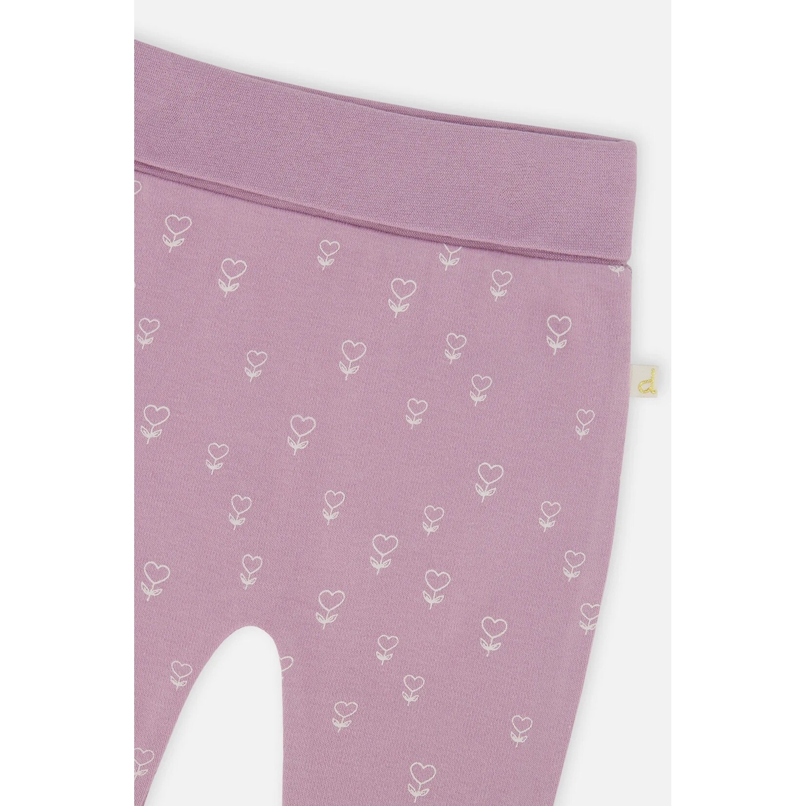 Deux par Deux DEUX PAR DEUX - Pantalon évolutif violet imprimé fleurs en coton biologique