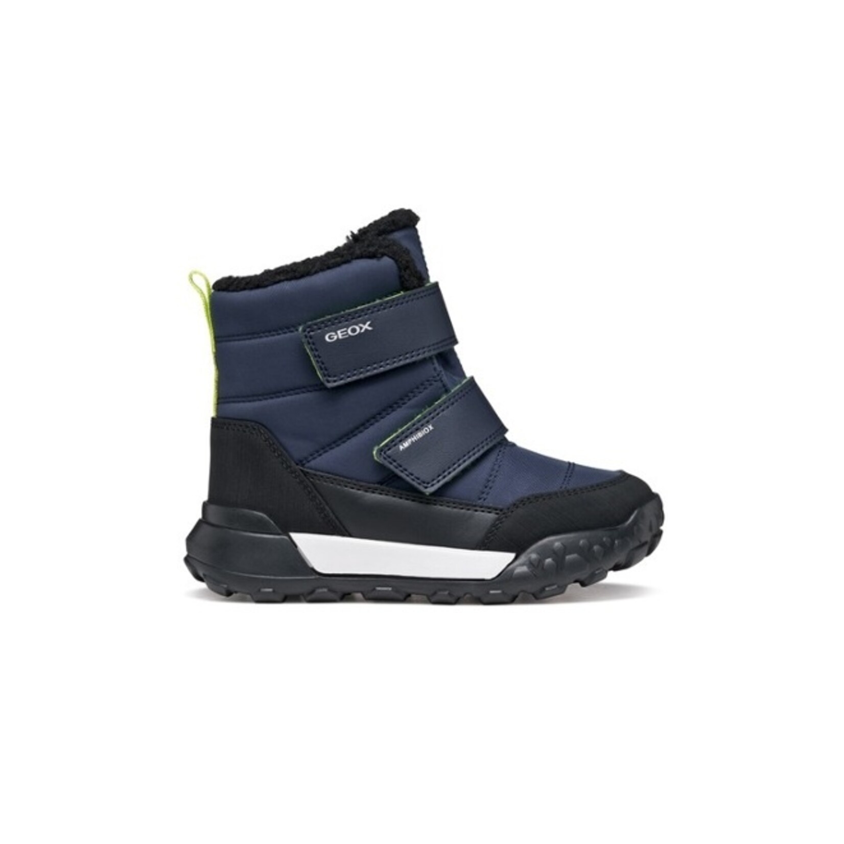 Geox GEOX - Waterproof lined mid-season boots 'J. Trekkyup - Navy/Lime'