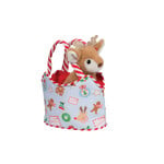 Douglas Cuddle Toys DOUGLAS - Peluche renne avec sac de transport 'Cozy Christmas Sassy Sak'