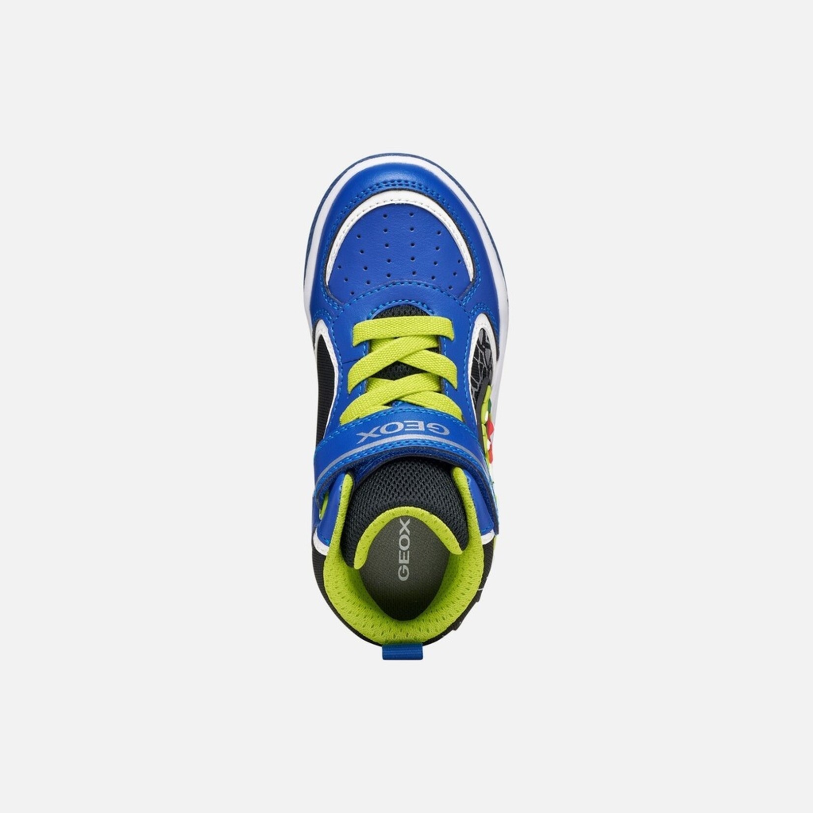 Geox GEOX - Chaussures montantes de sport avec semelle lumineuse 'J. Inek - Royal/Lime'