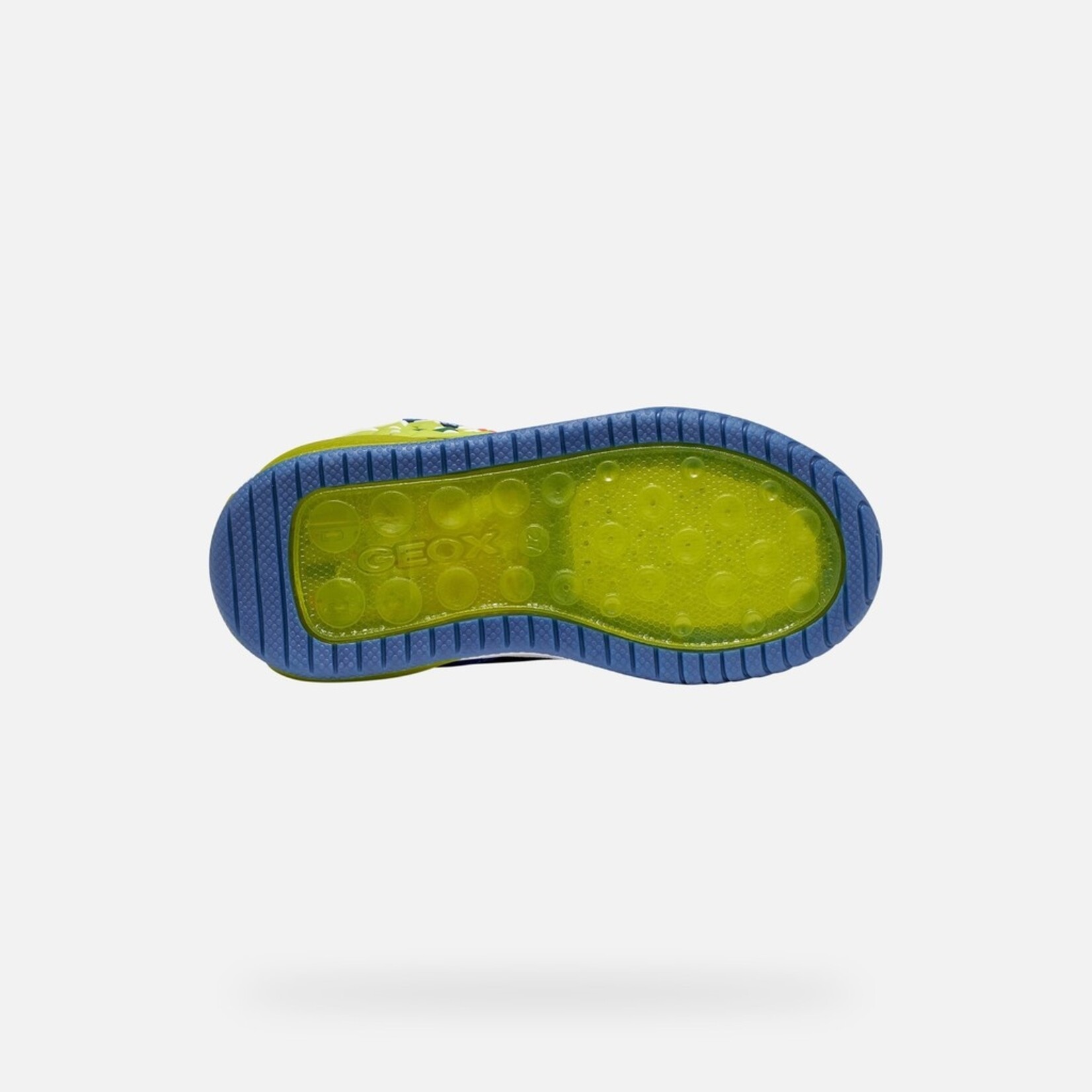 Geox GEOX - Chaussures montantes de sport avec semelle lumineuse 'J. Inek - Royal/Lime'
