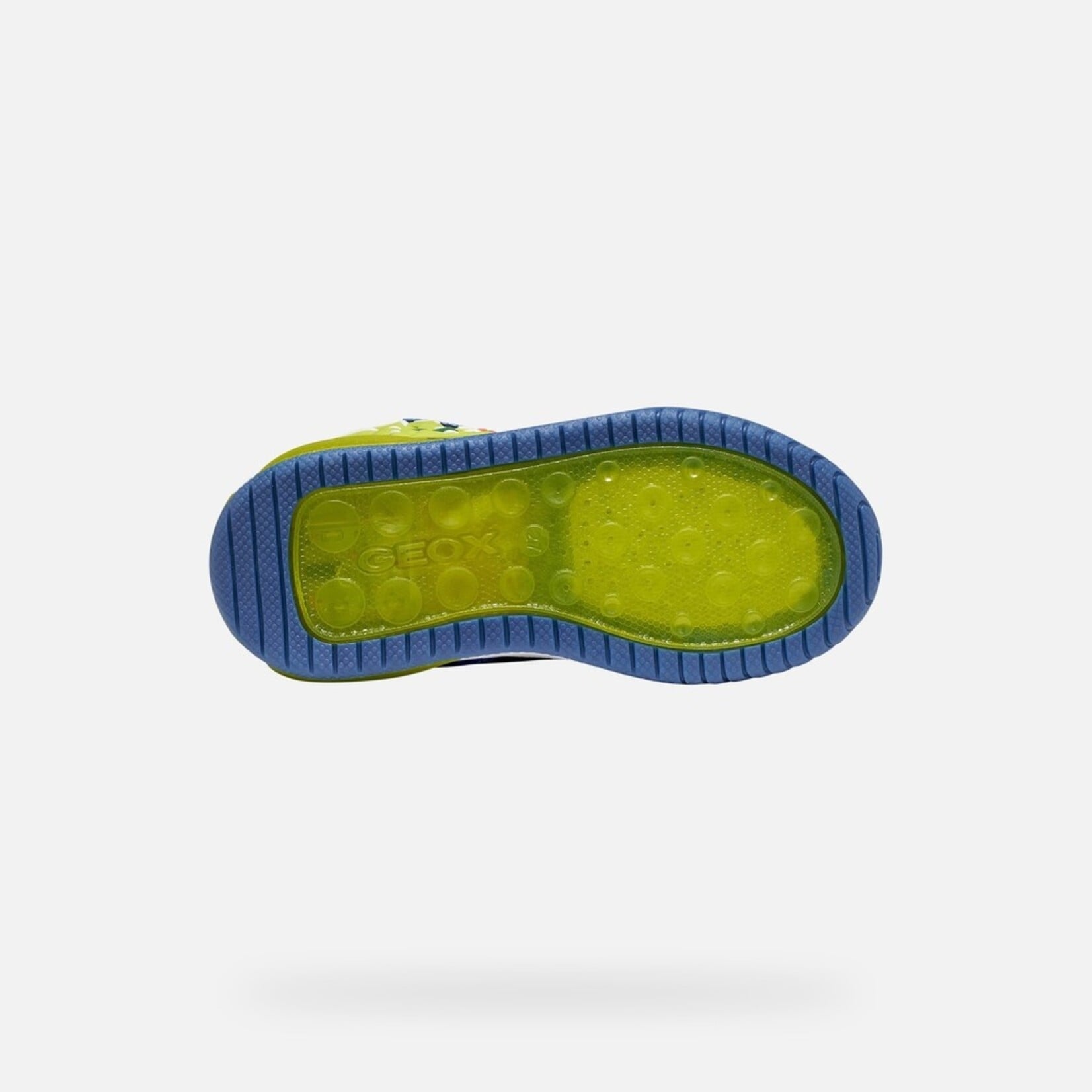 Geox GEOX - High-top sports shoes with light-up soles 'J. Inek - Royal/Lime'