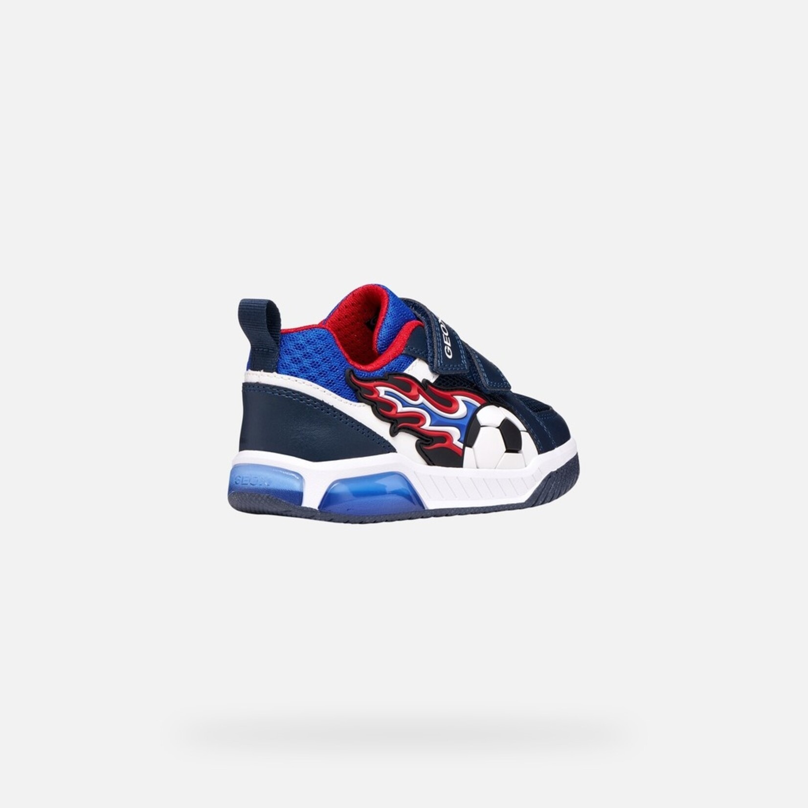 Geox GEOX - Chaussures de sport avec semelle lumineuse 'J. Inek - Navy/Red'