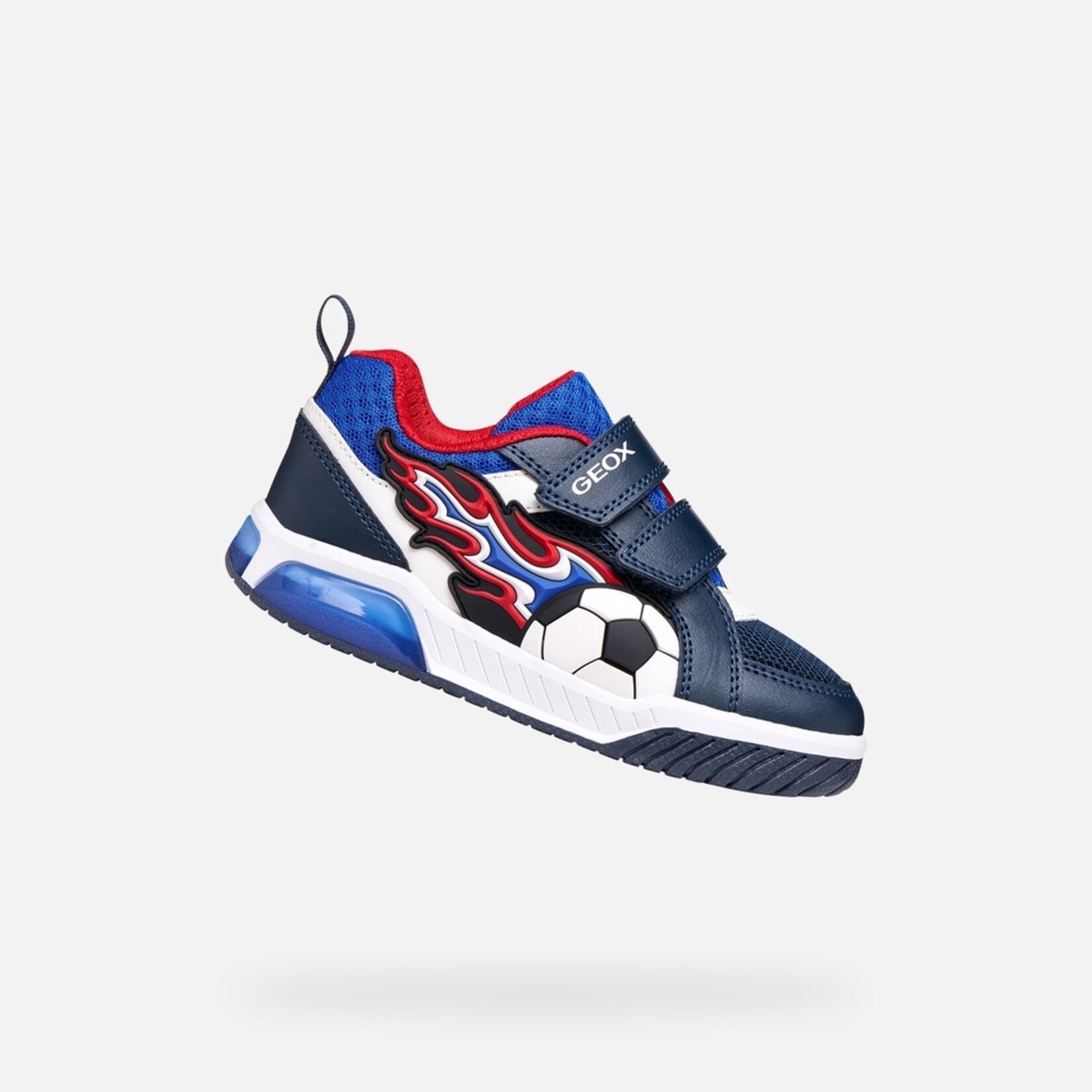 Geox GEOX - Chaussures de sport avec semelle lumineuse 'J. Inek - Navy/Red'
