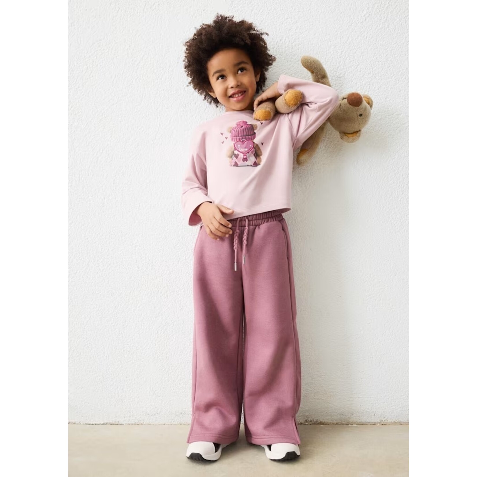Mayoral MAYORAL - Pantalon violet brillant style jogging souple et ample avec cordon d'ajustement