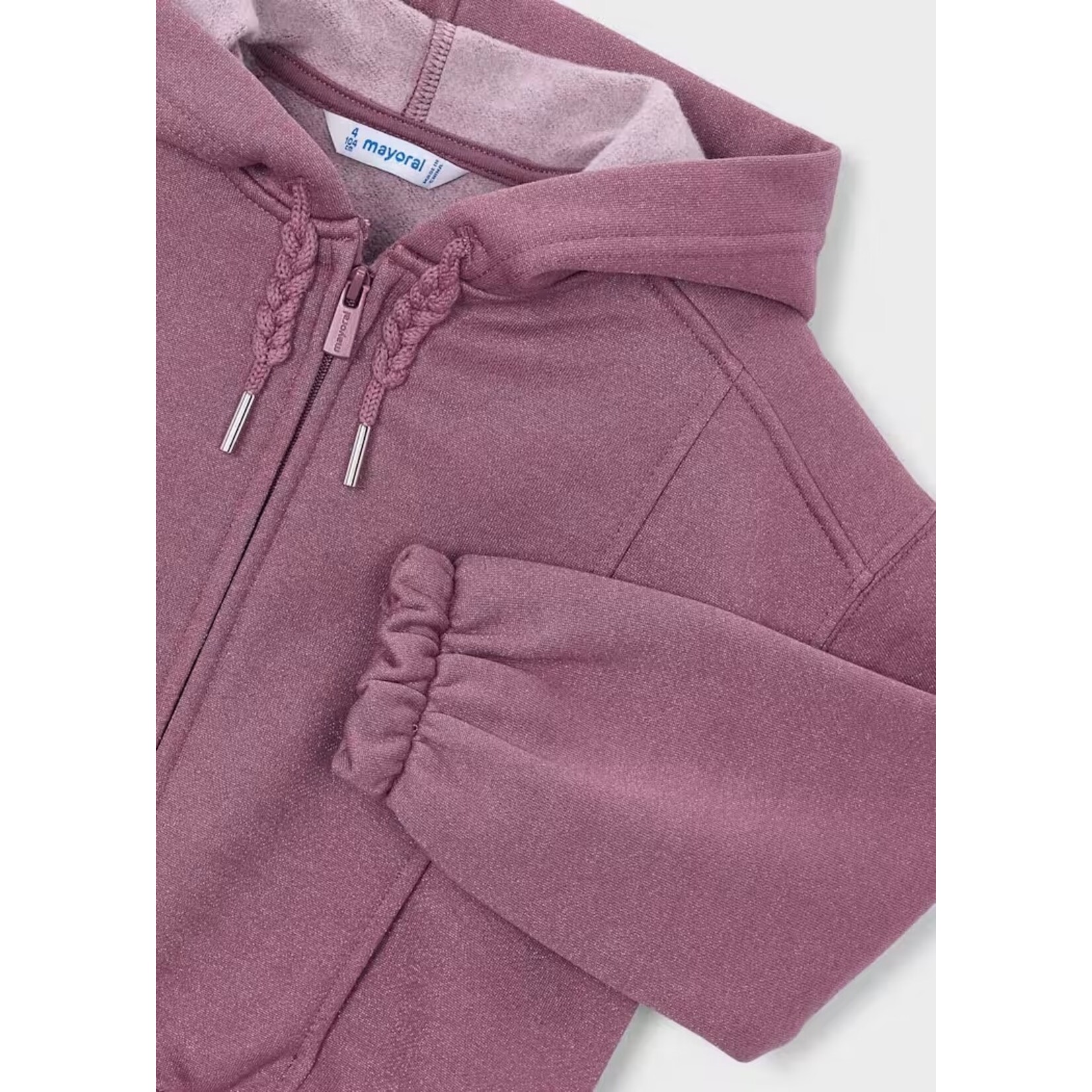 Mayoral MAYORAL - Veste violet brillant molleton à fermeture éclair