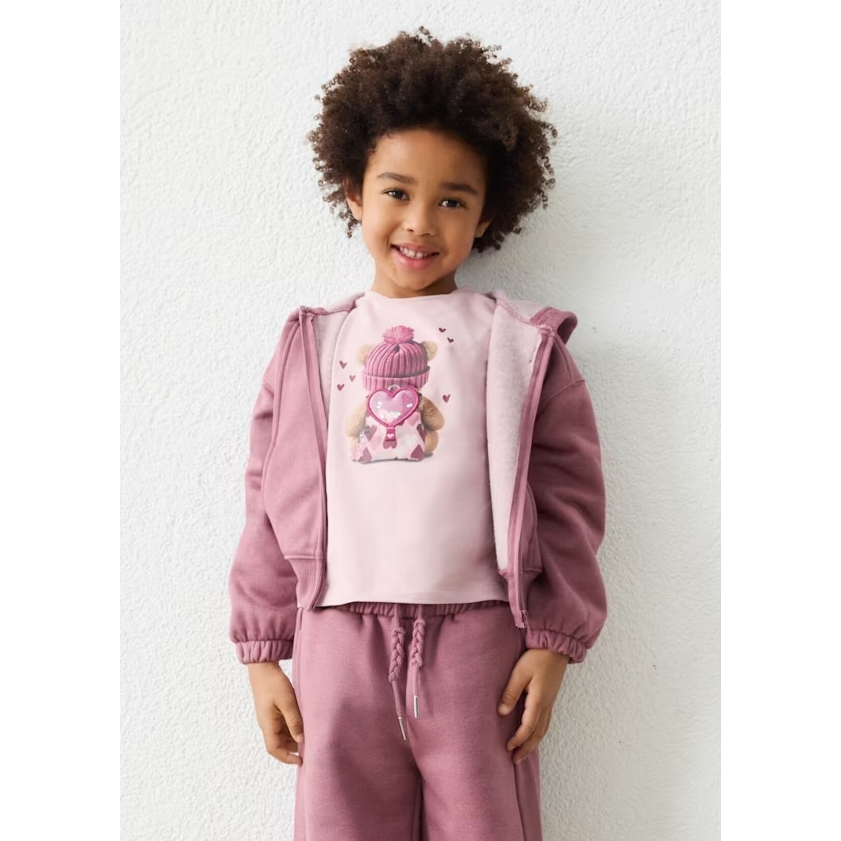 Mayoral MAYORAL - Veste violet brillant molleton à fermeture éclair