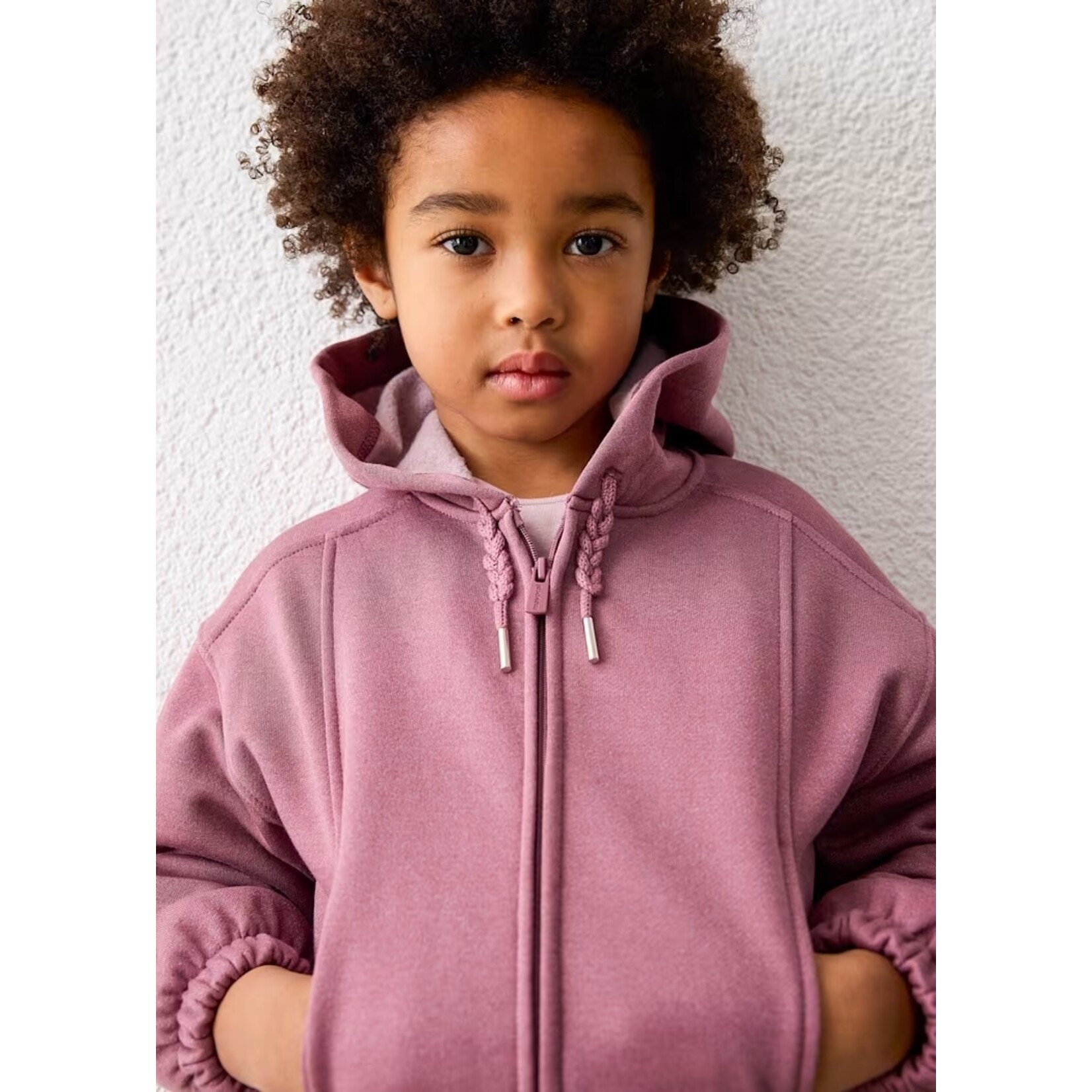 Mayoral MAYORAL - Veste violet brillant molleton à fermeture éclair