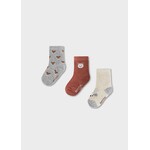 Mayoral MAYORAL - Lot de 3 paires de chaussettes pour bébé/enfant renard 'beige clair/gris/orange brûlé'