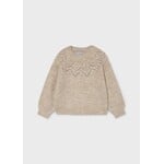 Mayoral MAYORAL - Chandail style pull beige pointelle