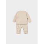 Mayoral MAYORAL - Ensemble 2 morceaux - Chandail à manches longues et pantalon évolutif beige avec imprimés et broderies de jouets à tirer