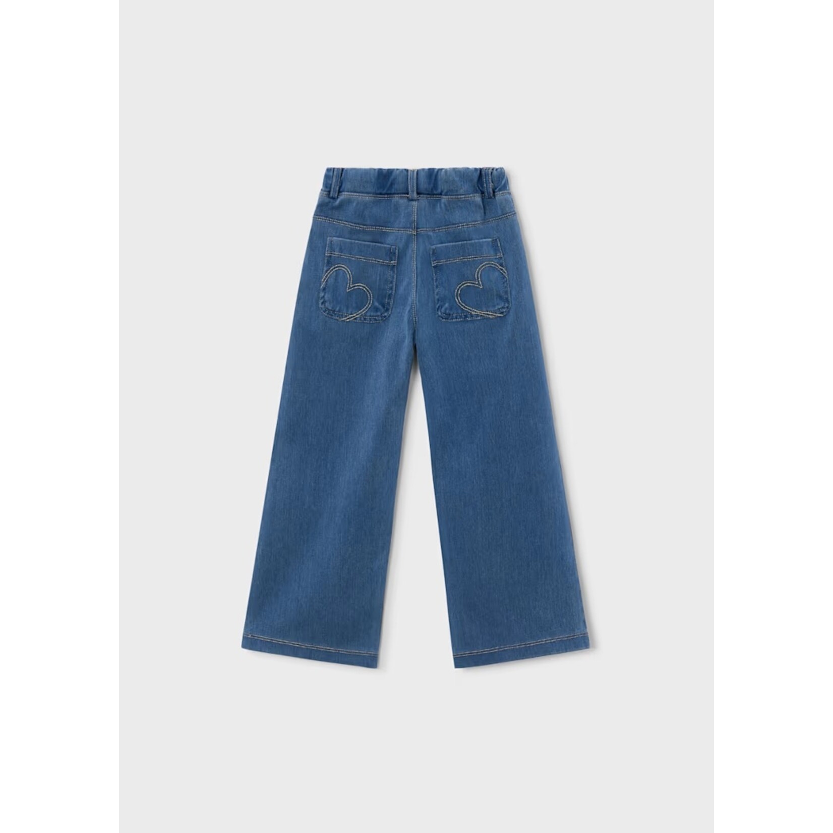 Mayoral MAYORAL - Pantalon soupe à effet denim pâle et évasé