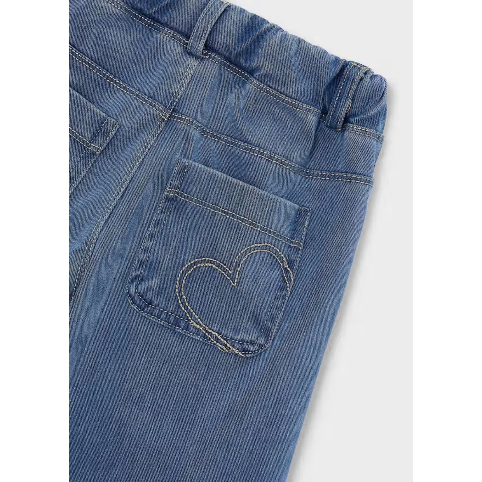 Mayoral MAYORAL - Pantalon soupe à effet denim pâle et évasé