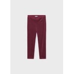 Mayoral MAYORAL - Legging en velours rouge framboise
