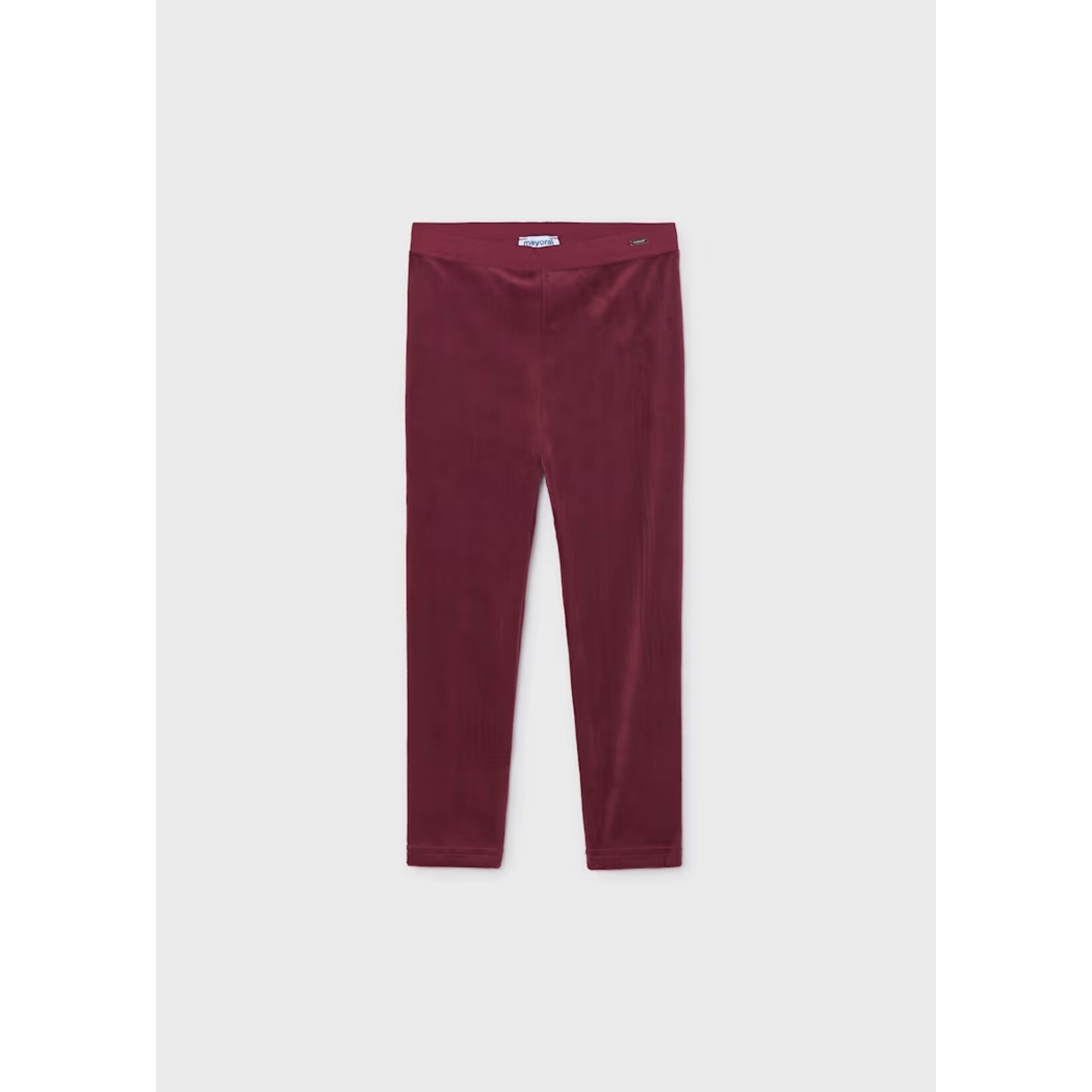 Mayoral MAYORAL - Raspberry red velvet leggings