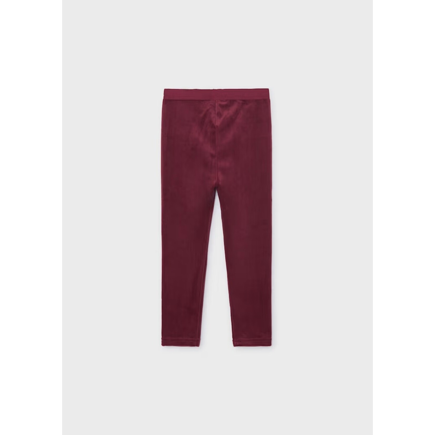 Mayoral MAYORAL - Legging en velours rouge framboise