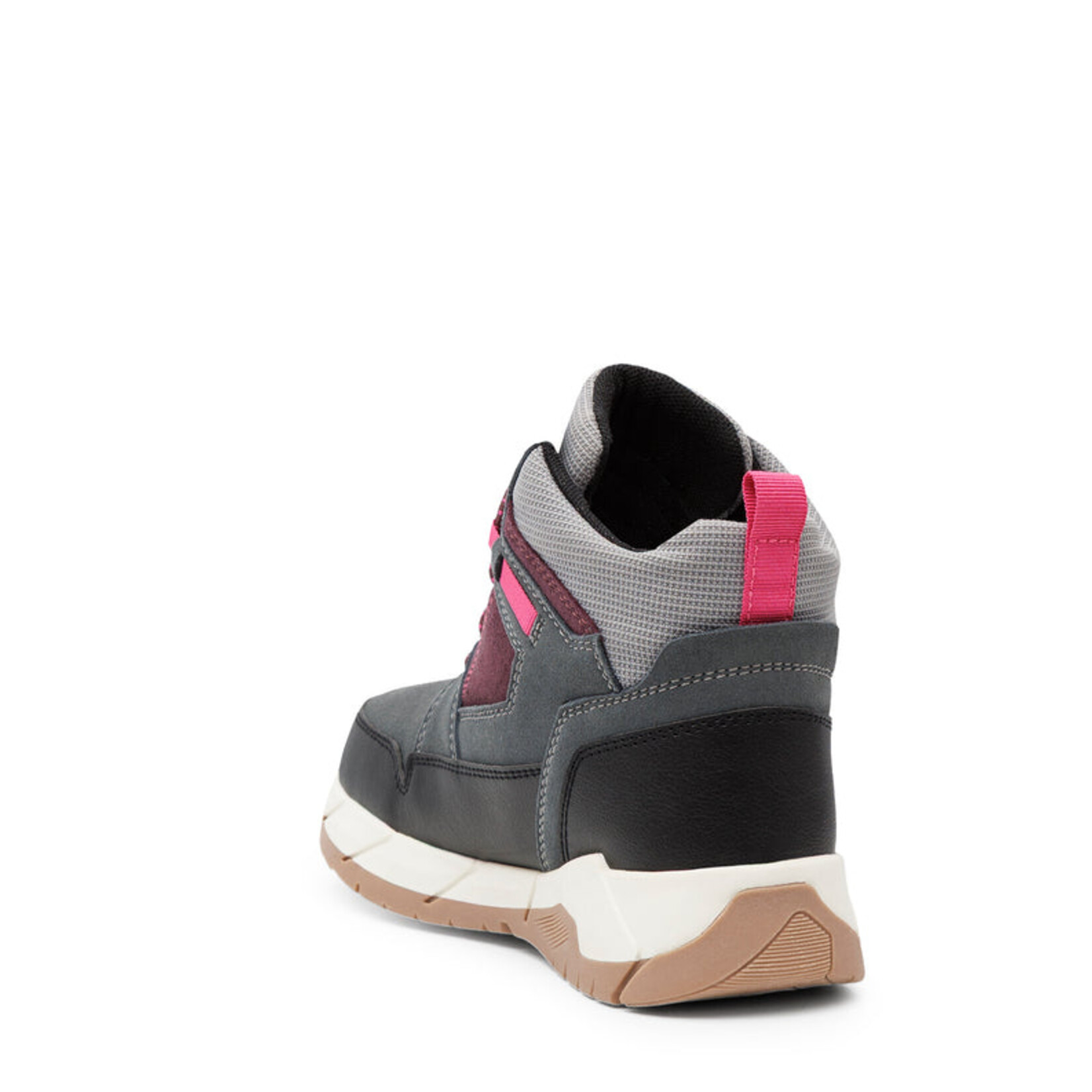 Acton ACTON - Trailblazers, noir et prune | bottes mi-saison enfant type randonneur