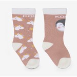 Kombi KOMBI - Lot de deux paires de chaussettes thermales pour bébé - Licornes étoilées