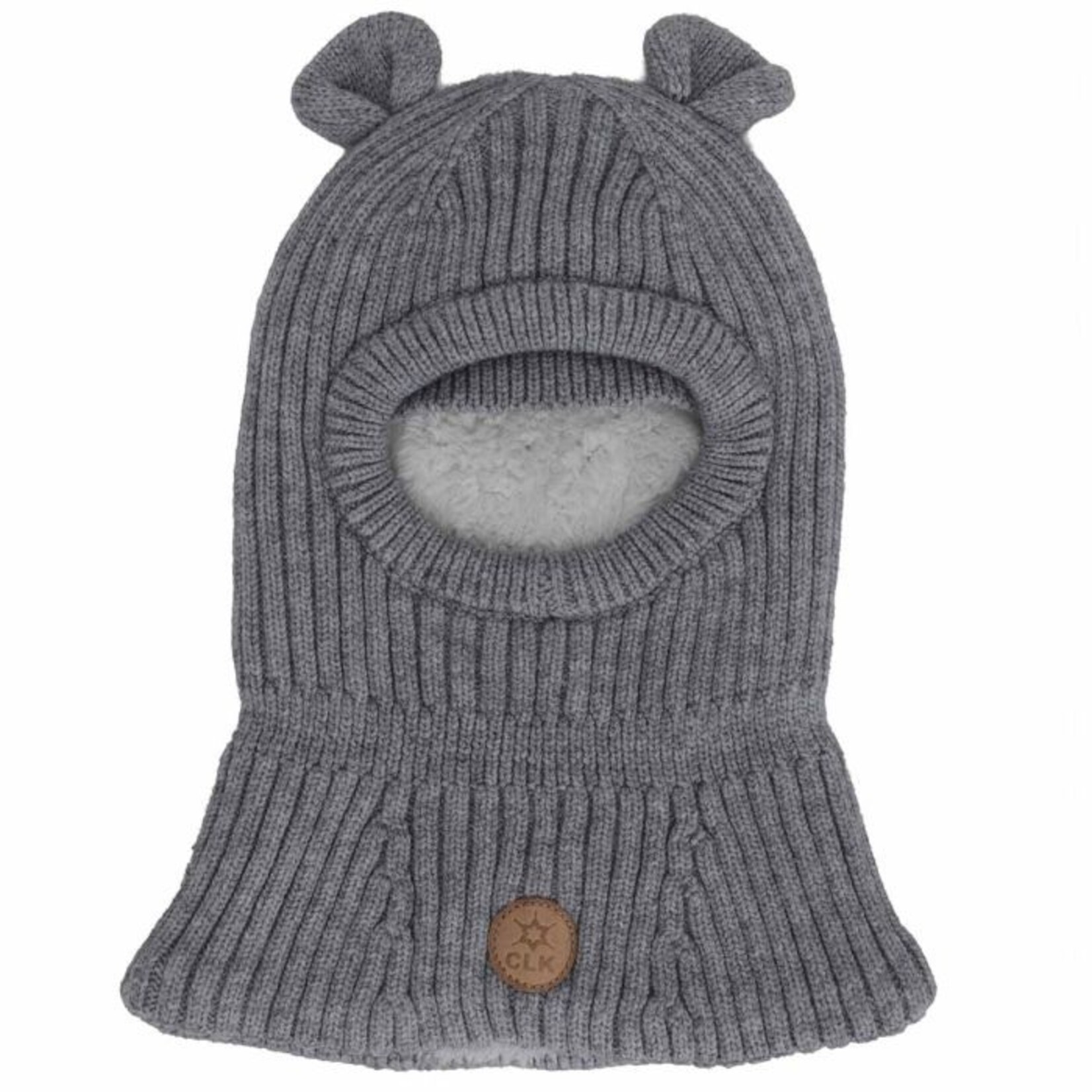 Calikids CALIKIDS - Knit Bear Balaclava - Light Grey