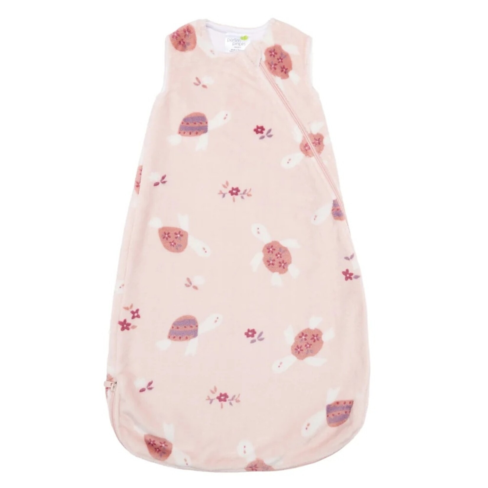 Perlimpinpin PERLIMPINPIN - Sac de nuit/gigoteuse en peluche - tortue rose (1.5 togs)