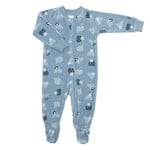 Perlimpinpin PERLIMPINPIN - Baby pajamas in velour  'Polar'