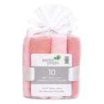 Perlimpinpin PERLIMPINPIN - Set of 10 washcloths/wipes - Pink and coral