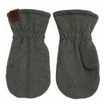 Calikids CALIKIDS - Mid-season soft-knit cotton mittens - Heather olive