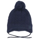 Calikids CALIKIDS - Tuque doublée en tricot pompon - Bleu marine