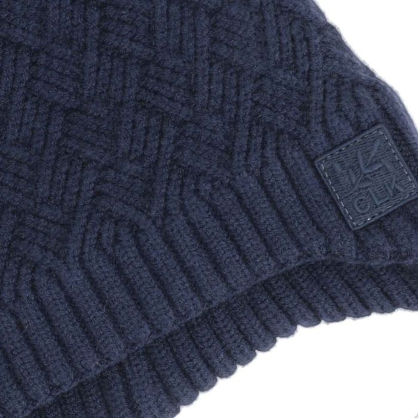 Calikids CALIKIDS - Tuque doublée en tricot pompon - Bleu marine