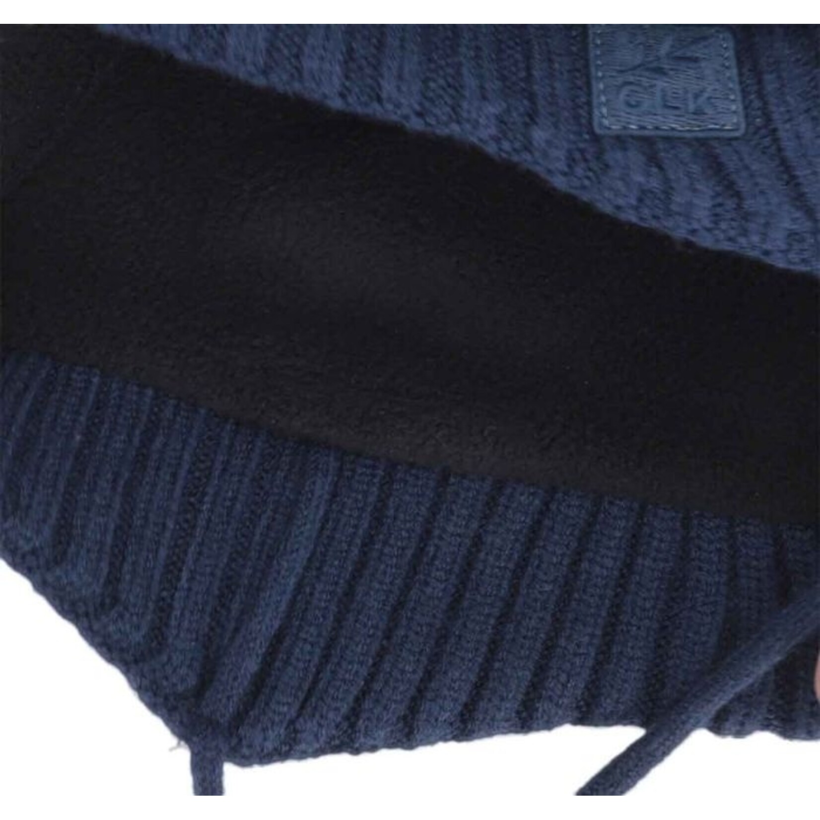 Calikids CALIKIDS - Tuque doublée en tricot pompon - Bleu marine