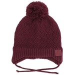 Calikids CALIKIDS - Pompom Knit Lined Hat - Maroon