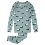 Petit Lem PETIT LEM - Turquoise pyjama set with ice resurfacer print (2 pcs.)