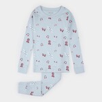 Petit Lem PETIT LEM - Sky blue après-ski print pyjama set (2 pcs.)