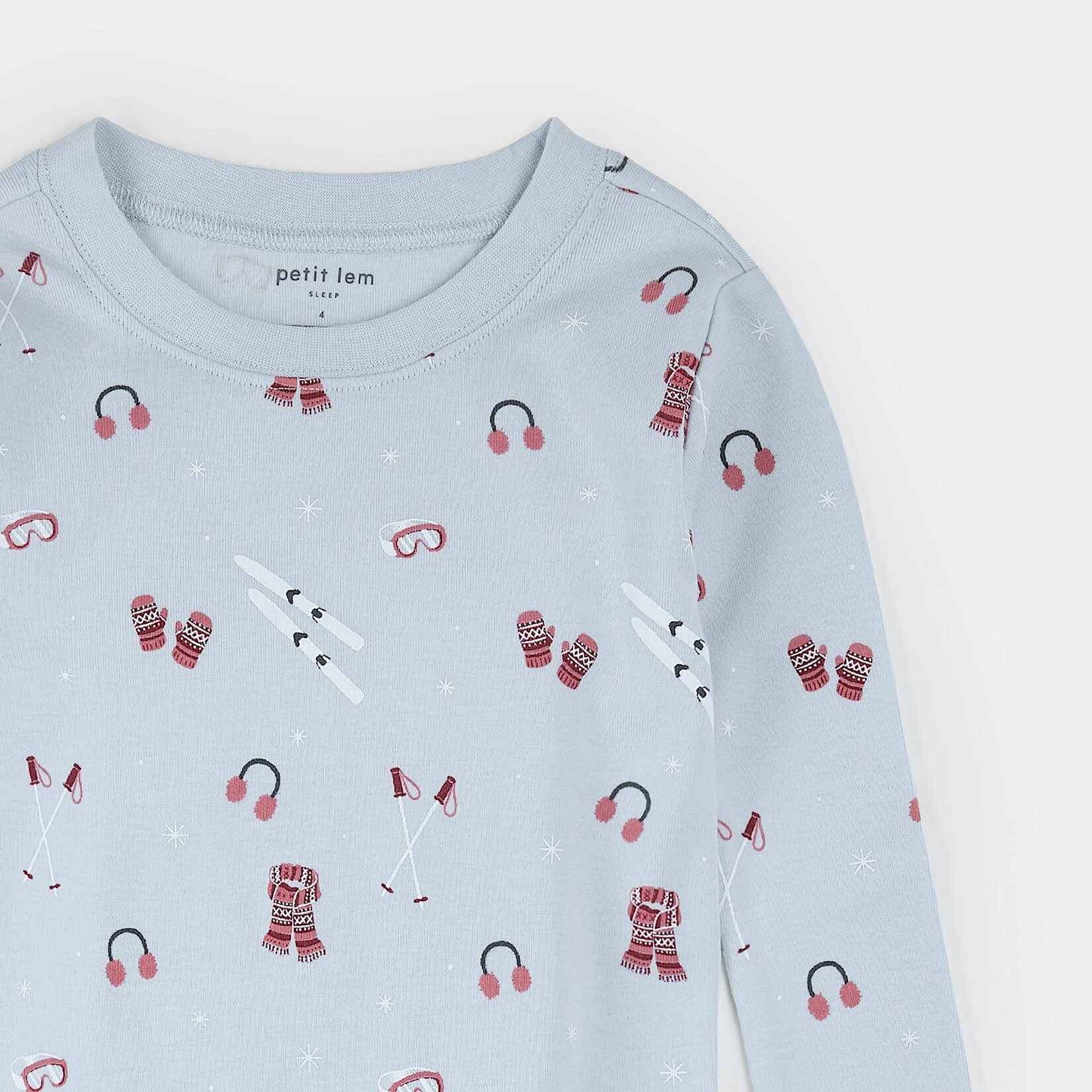 Petit Lem PETIT LEM - Sky blue après-ski print pyjama set (2 pcs.)
