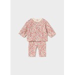 Mayoral MAYORAL - 2-piece set: Floral print sweater and floral print trousers