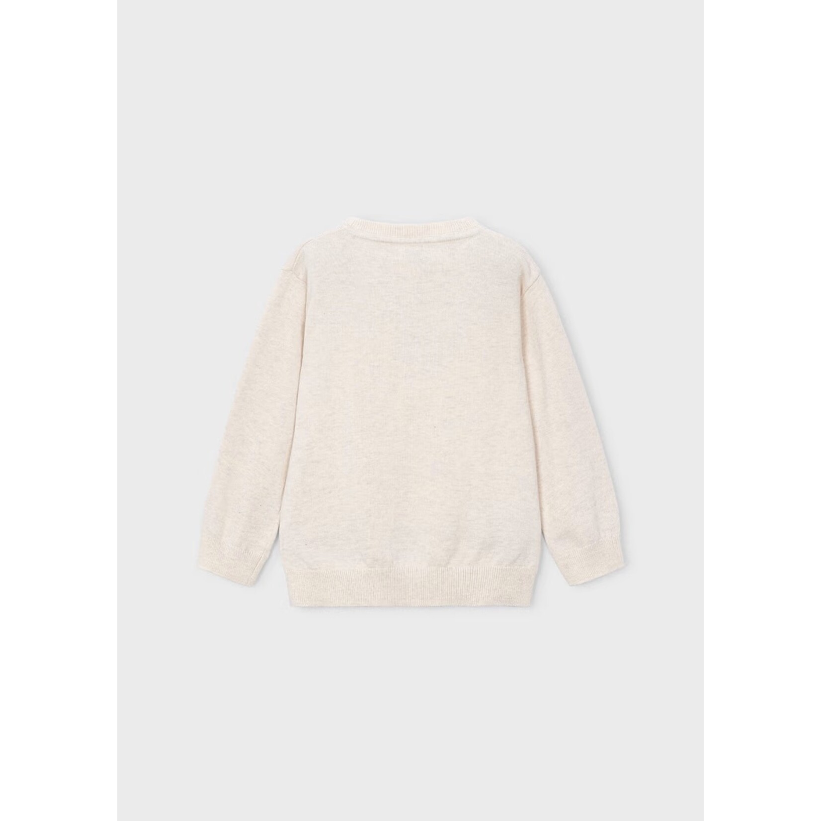 Mayoral MAYORAL - Chandail de style pull à col rond beige chiné