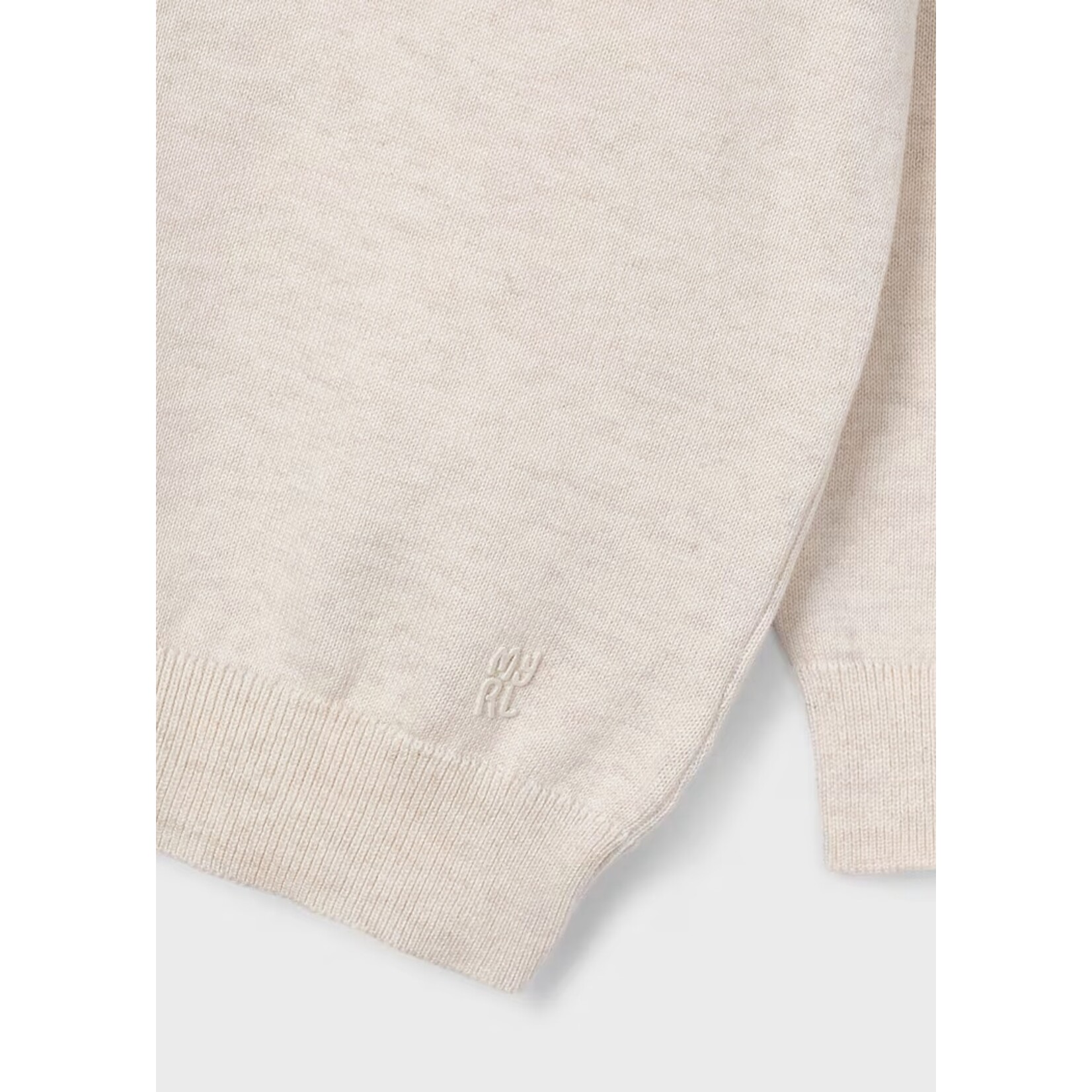 Mayoral MAYORAL - Chandail de style pull à col rond beige chiné