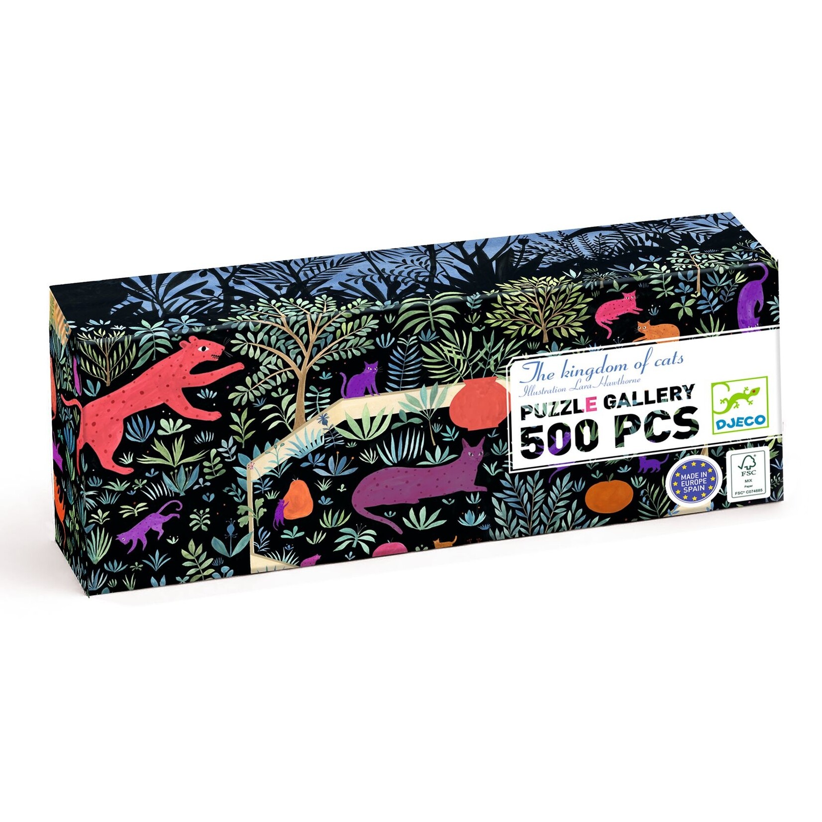 Djeco DJECO - Gallery puzzle / The kingdom of cats / 500 pcs