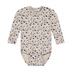 Minymo MINYMO - Beige heather bodysuit with dog face print