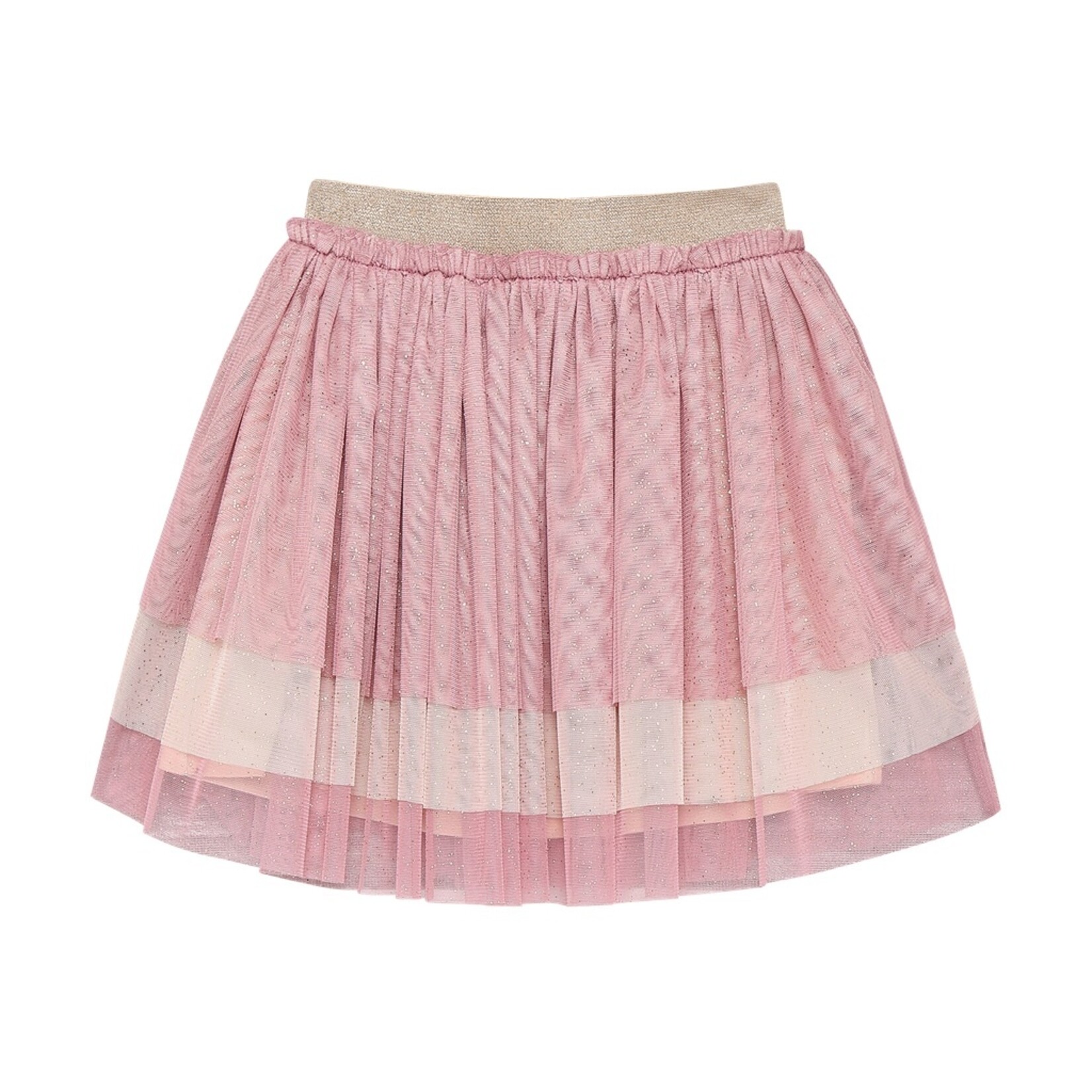 Minymo MINYMO - Jupe en tulle pailletés avec un dégradé rose et crème