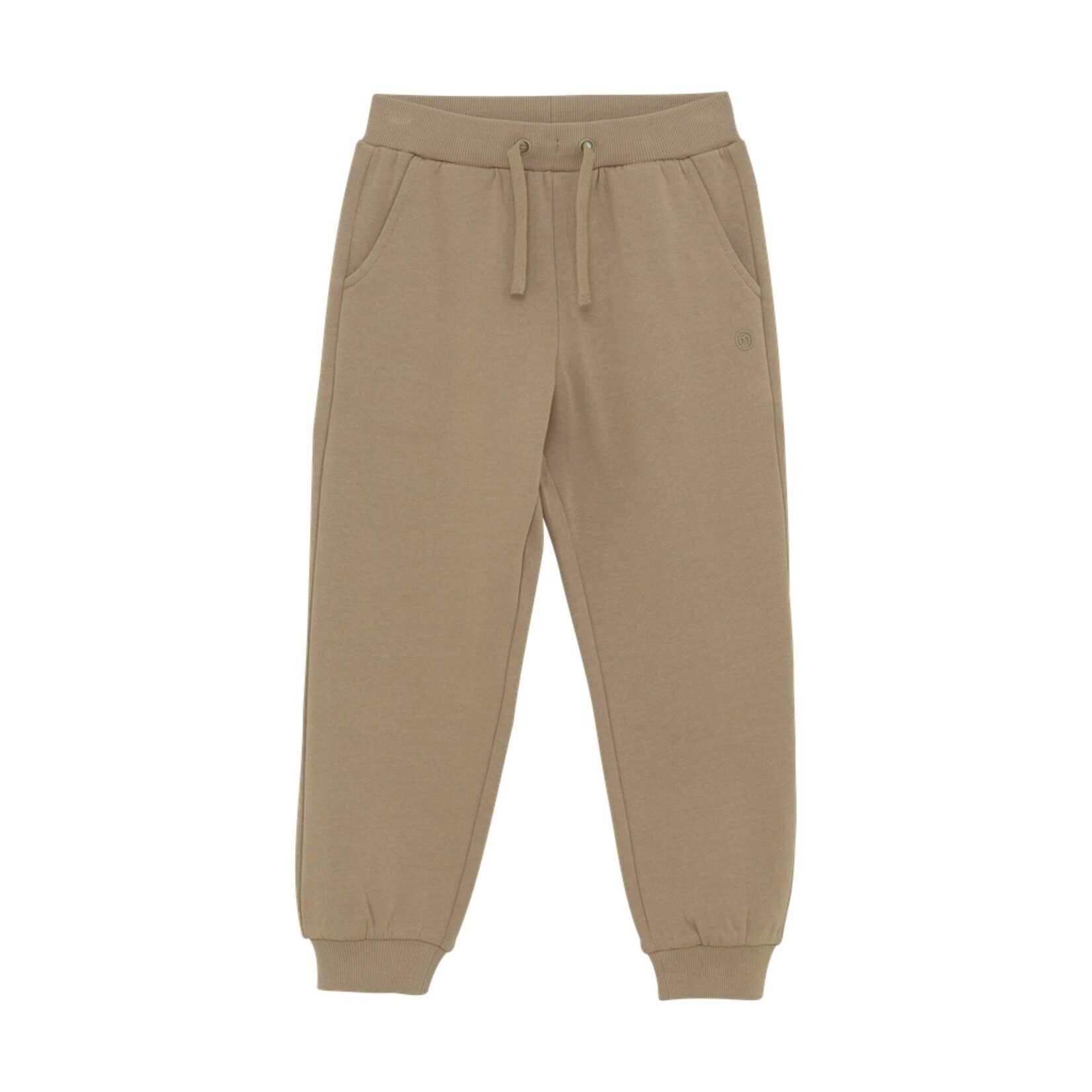 Minymo MINYMO - Ensemble de 2 pantalons jogging en coton biologique brun beige et bleu marine