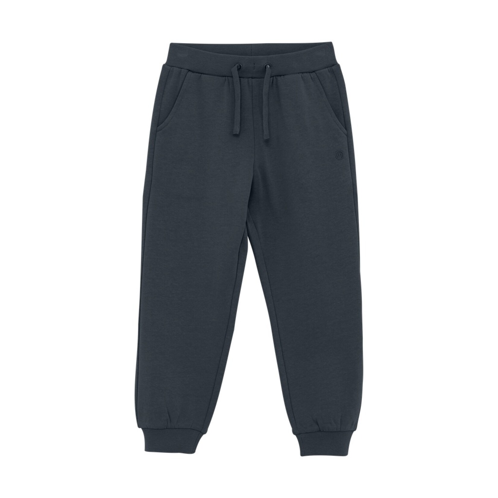 Minymo MINYMO - Ensemble de 2 pantalons jogging en coton biologique brun beige et bleu marine