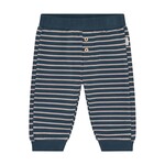 Minymo MINYMO - Pantalon jogging rayé bleu marine et beige