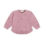 Minymo MINYMO - Floral-print long-sleeve top with a ruffle