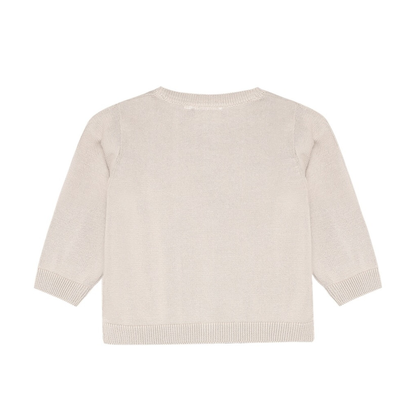 Minymo MINYMO - Cream cardigan with floral embroidery