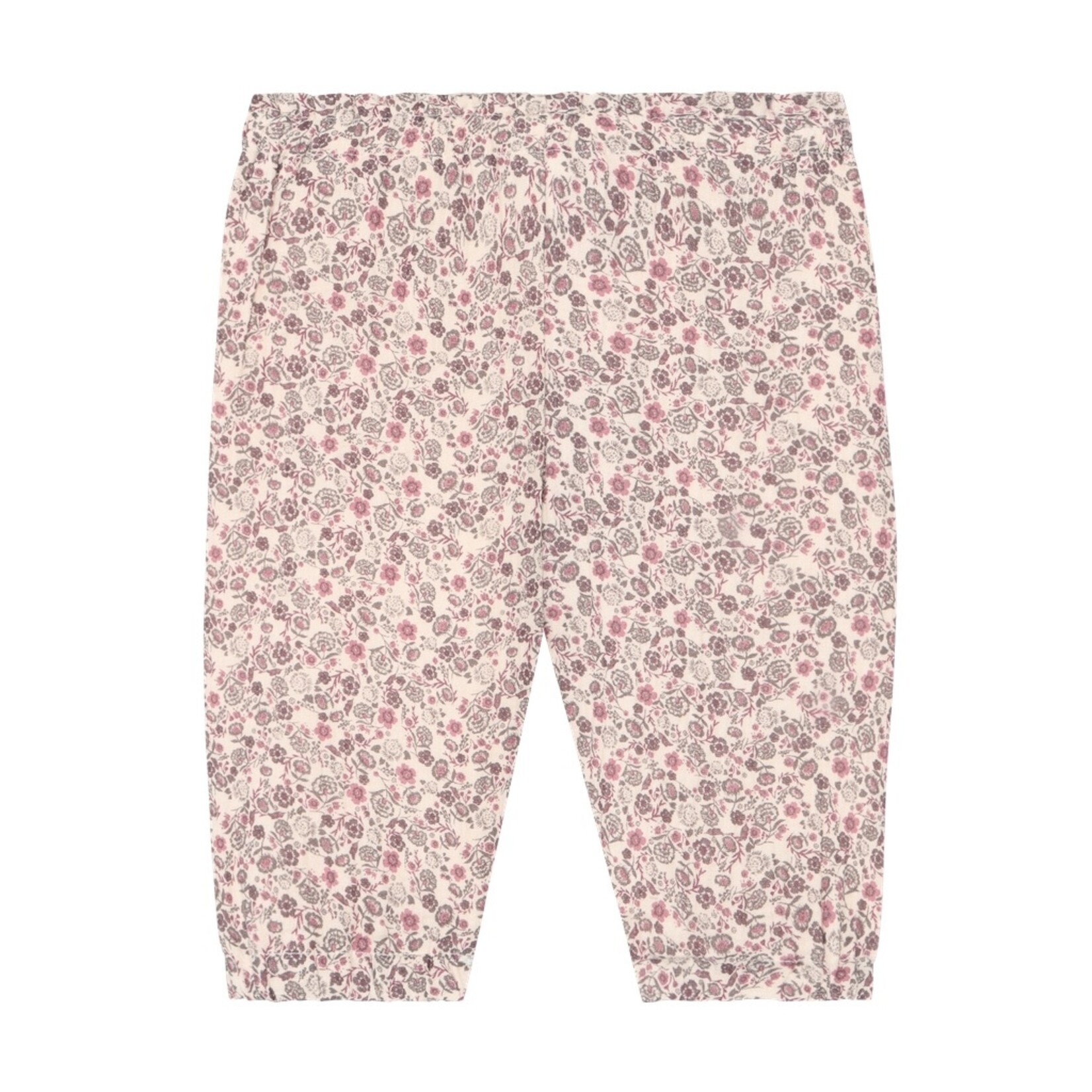 Minymo MINYMO - Beige jogger pants with a floral print