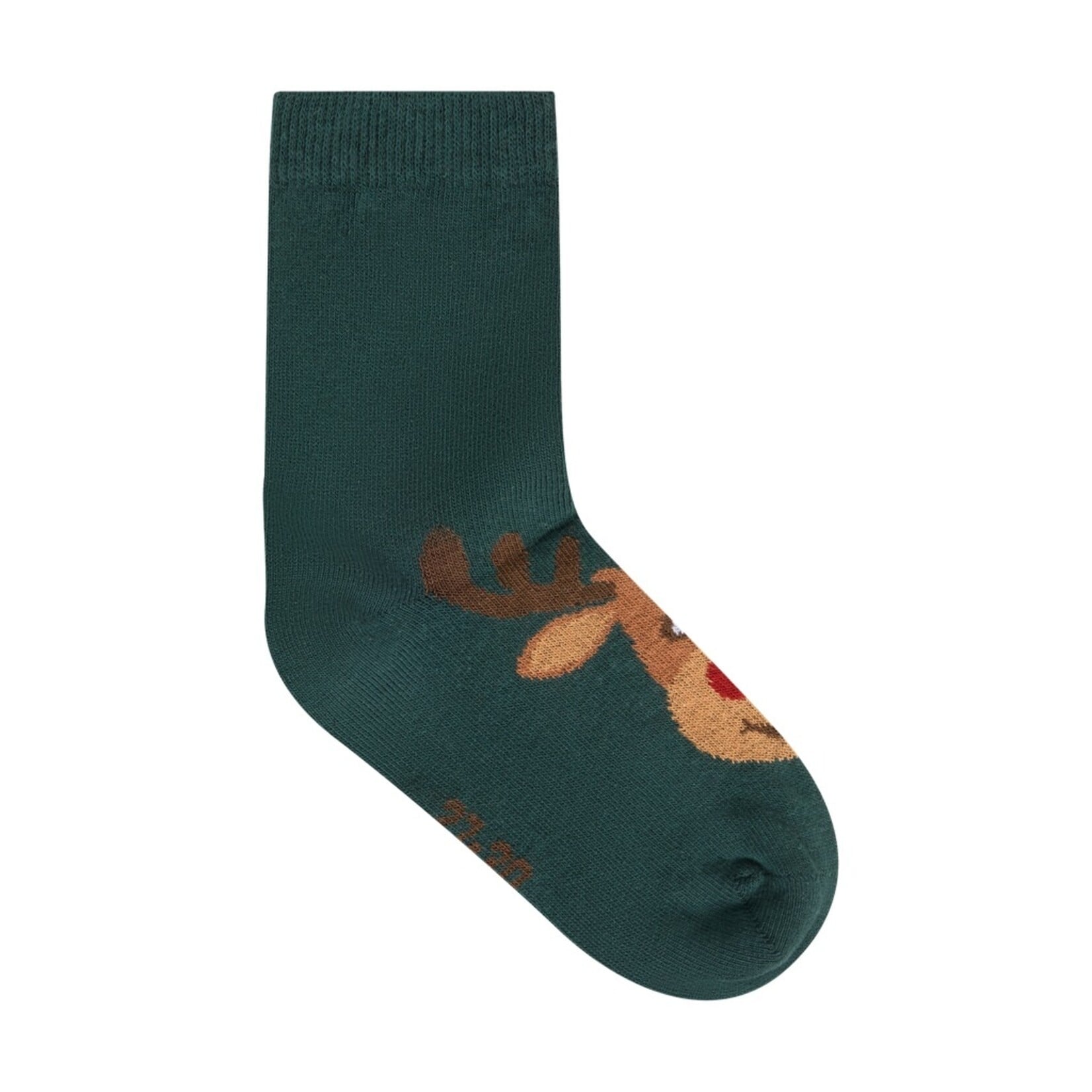 Minymo MINYMO - Set of 3 pairs of Christmas socks: 'Cars with a Christmas tree' (navy blue), 'Reindeer with a red nose' (green), and 'Christmas polar bear' (red)