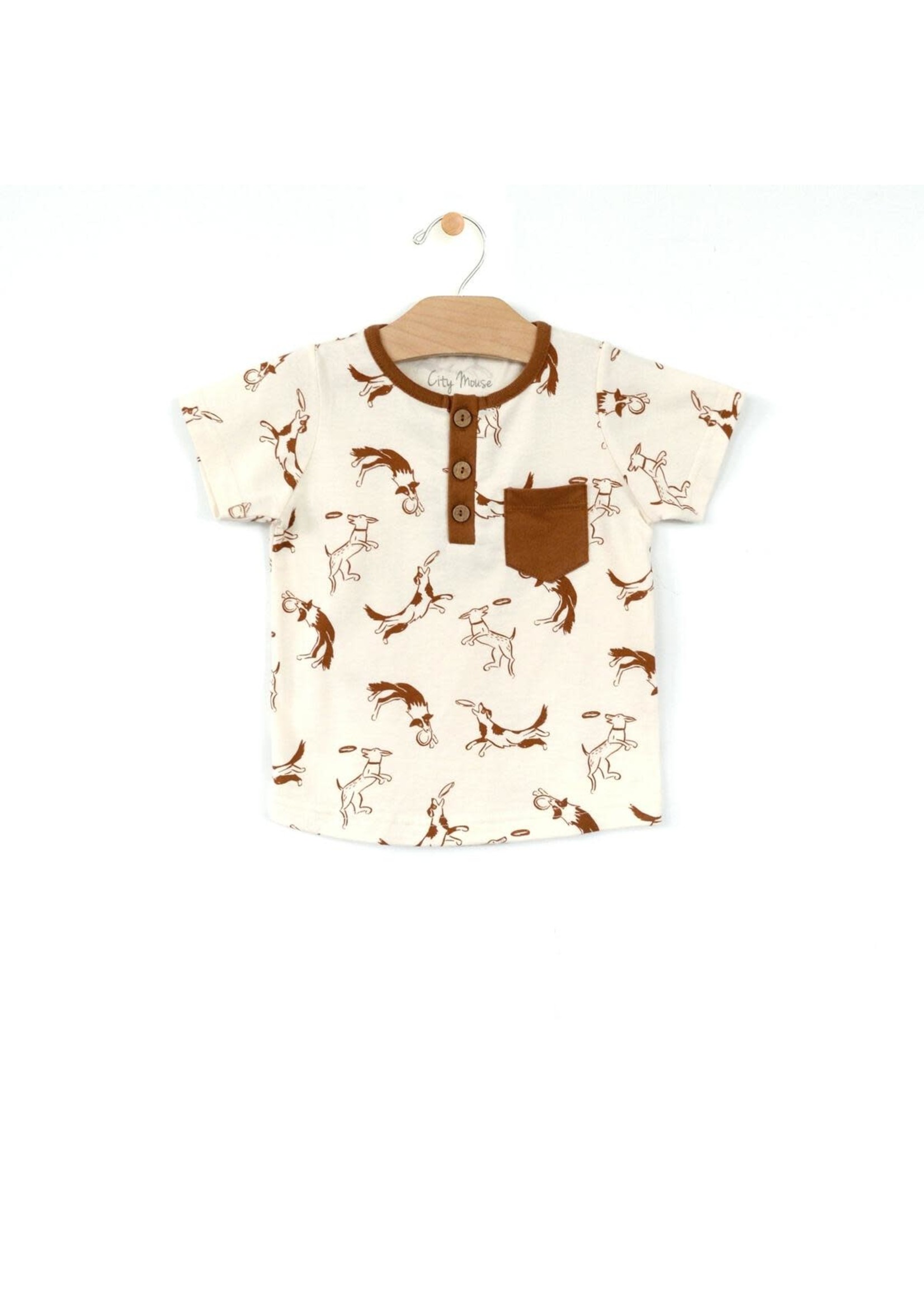 City Mouse Toffee Dogs Shirt/Short Set