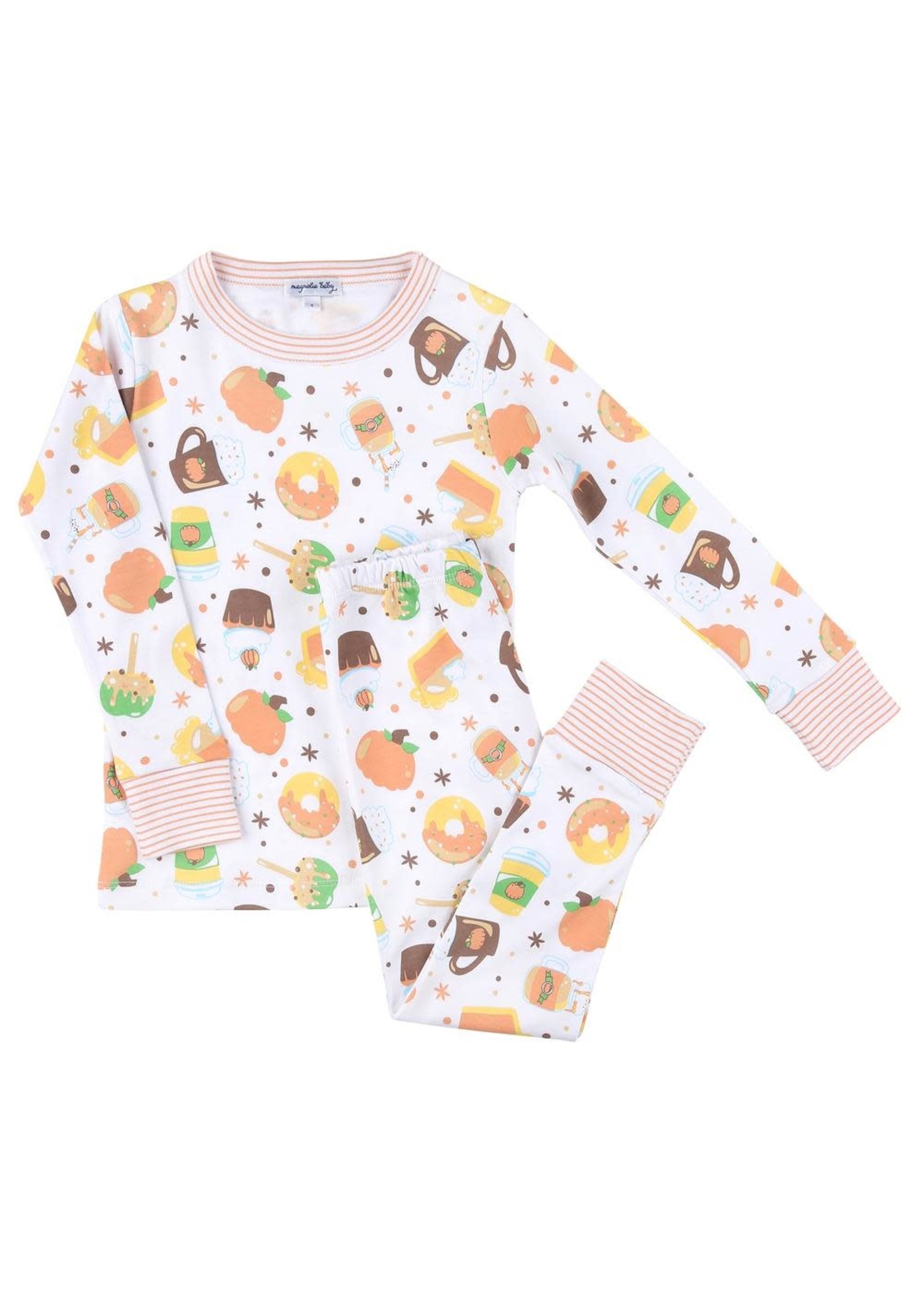 Magnolia Baby Pumpkin Spice Long Sleeve Pajama Set