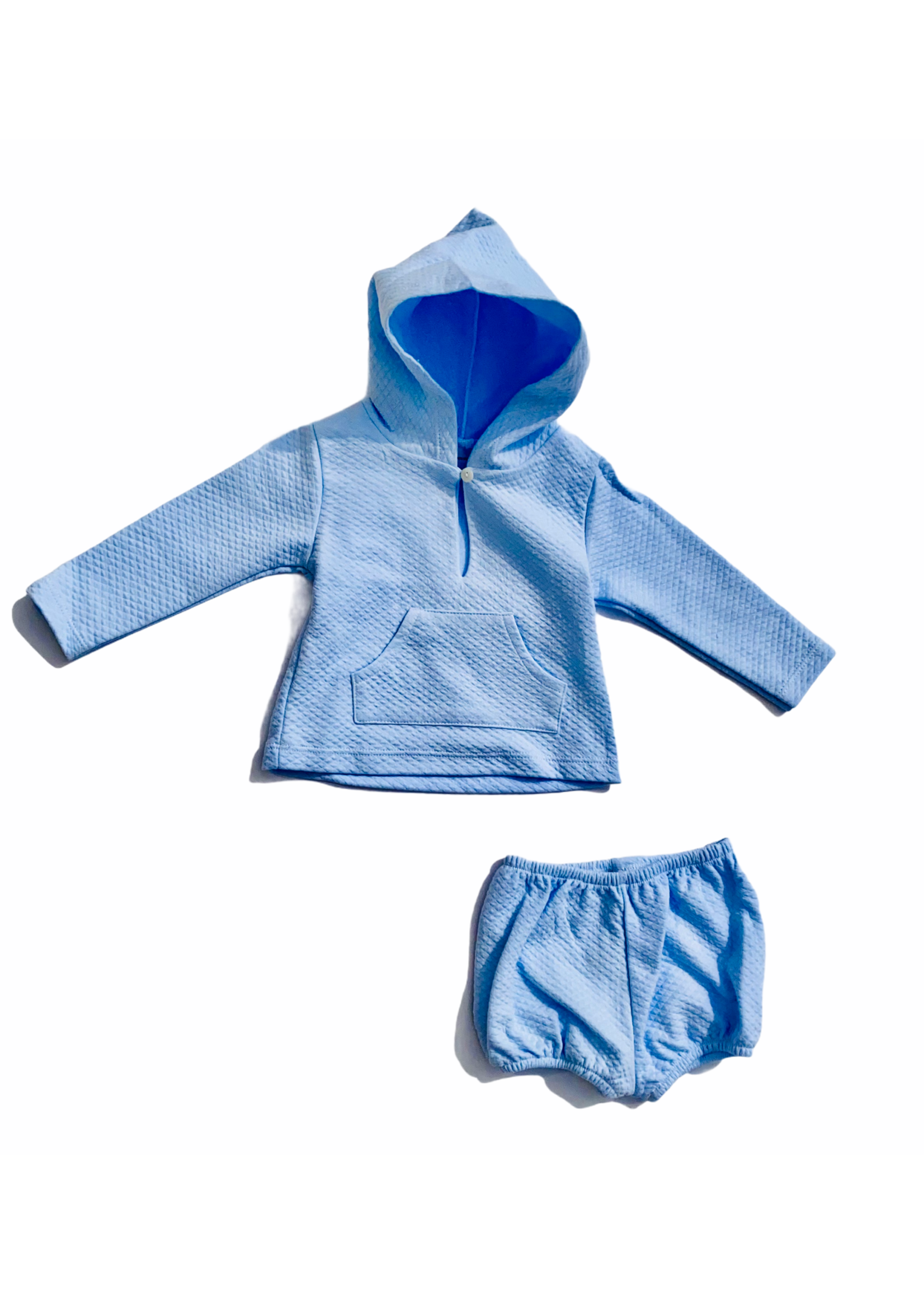 Babidu Blue Two Piece Sweatshirt Set